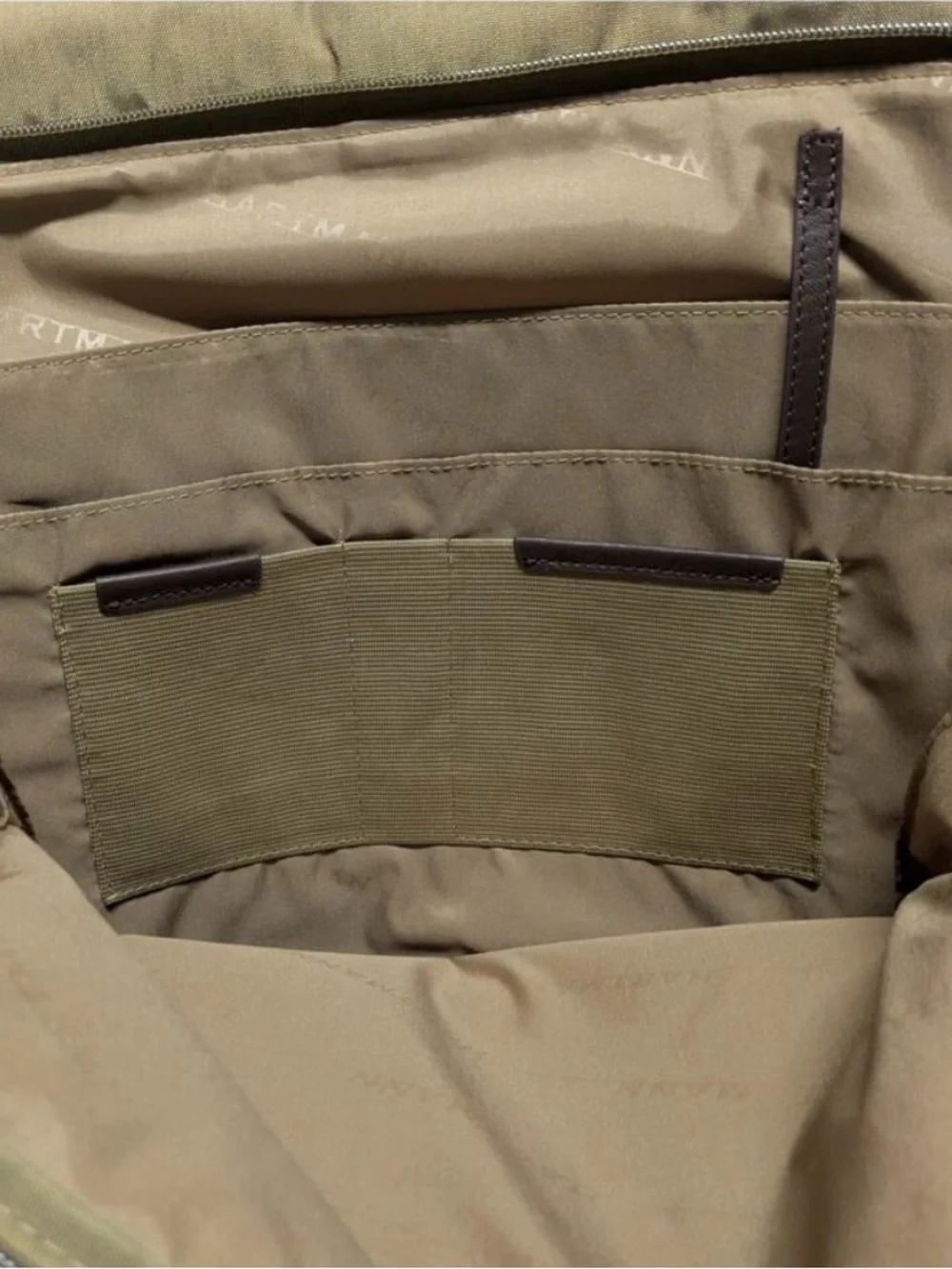 Vintage Hartmann Army Olive Green Brown Canvas Messenger Bag